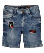Marvel Spider-man Far From Home Boys Distressed Patched Denim Shorts (Si... - £19.82 GBP