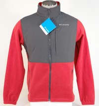 Columbia Loganville Trail 2.0 Red Full Zip Fleece Jacket Men&#39;s NWT - £78.35 GBP