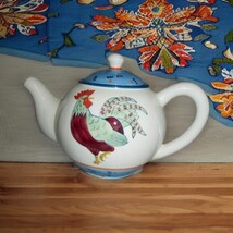 Provincial Rooster Cardinal Inc 1994 Ceramic Painted Decorative Teapot C... - $193.52 MXN
