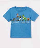  Boys&#39;  3T Toy Story &#39;Friend in Me&#39; Short Sleeve  T-Shirt,  Blue Heather - $20.50 CAD