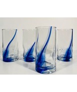 Set of 4 Blue Ribbon Highball Clear 16oz Drinking Glasses-BRAND NEW-SHIP... - $82.24 CAD