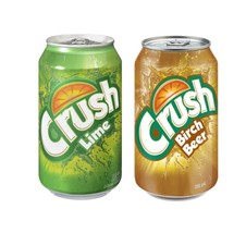 24 Cans of Crush Lime &amp; Birch Beer Soft Drink 355ml Each -Limited Time - - £59.70 GBP