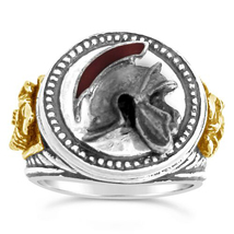 Praetorian Guard,Helmet men's Ring......sterling silver.925 - $92.00