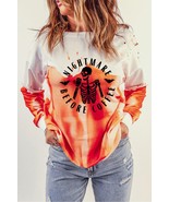 NicholesGifts Women Round Neck NIGHTMARE BEFORE COFFEE Graphic Sweatshirt - £26.03 GBP