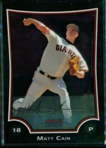 2009 Baseball Card TOPPS Bowman Chrome #171 MATT CAIN San Francisco Giants - £6.61 GBP