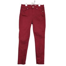 Seven7 High Rise Skinny Burgundy Jeans Women's 8 Booty-Shaper 30x28" Got... - $16.00