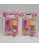 Vintage 1998 Wilton Happy Birthday Party Time Candles &amp; Cake Decorations - $24.65