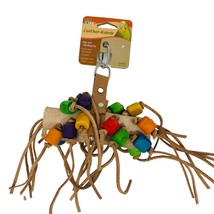 LM Penn Plax Bird Life Leather-Kabob Parrot Toy  12&quot; Long - (Small Parrots &amp; Med - £18.00 GBP