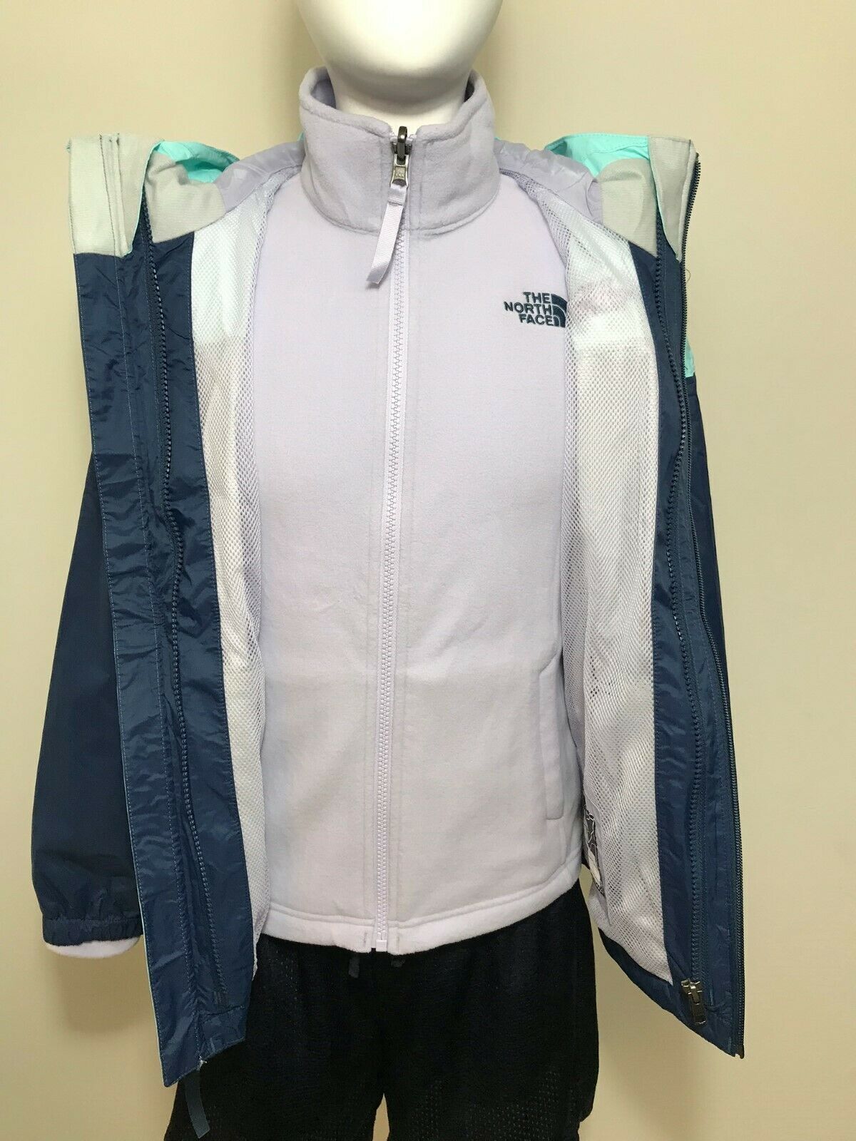 The North Face Girls Molly TriClimate 3 in 1 Jacket Black Pink Blue XS S M L XL