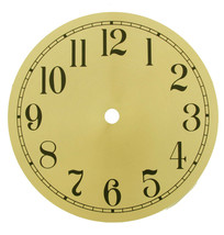 New 4-1/2&quot; to 7-7/8&quot; Round Gold Metal Clock Dial - $5.83+