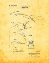 Swimmer's Fin Patent Print - Golden Look - $7.95+
