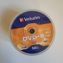 Verbatim DVD-R 4.7 GB 16X Speed 120 Min 49 Count - £5.41 GBP