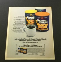 VTG Retro 1981 Maxwell House Master Blend Coffee Print Ad Coupon - $19.00