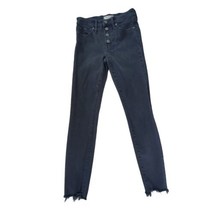 Madewell 9&quot; High Rise Skinny Cut Raw Hem Distressed Jeans Women&#39;s Size 2... - £17.55 GBP