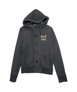 Abercrombie Fitch Hoodie Womens Small Button Up Muscle Sweatshirt Jacket... - $61.11 CAD