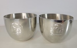 Kirk Stieff Thomas Jefferson Monticello Pewter P50 Cups Set of 2 in Box Cloister - £30.26 GBP