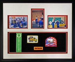 Scout Award and Patch Shadow Box Picture Frame 22.5 x 18.5 (Red) - £45.80 GBP