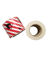 2 Rolls Class 4 TDG Dangerous Goods Shipping Labels, Flammable. - $43.99