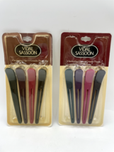 8 Vintage Vidal Sassoon Sectioning Clips 90’s NOS Black Green Purple Pink Bs257 - £29.40 GBP