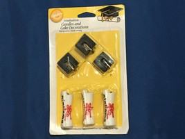 1 Pack Wilton Graduation Candles and Cake Decorations *NEW* e1 - $7.99