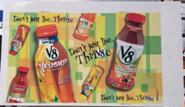 V8 Fusion Juice Advertising Preproduction Art Work Don&#39;t Just Live Thiv8... - £14.97 GBP