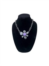 Art By Amy Labbe women&#39;s flower necklace in PURPLE - size One Size - £78.64 GBP