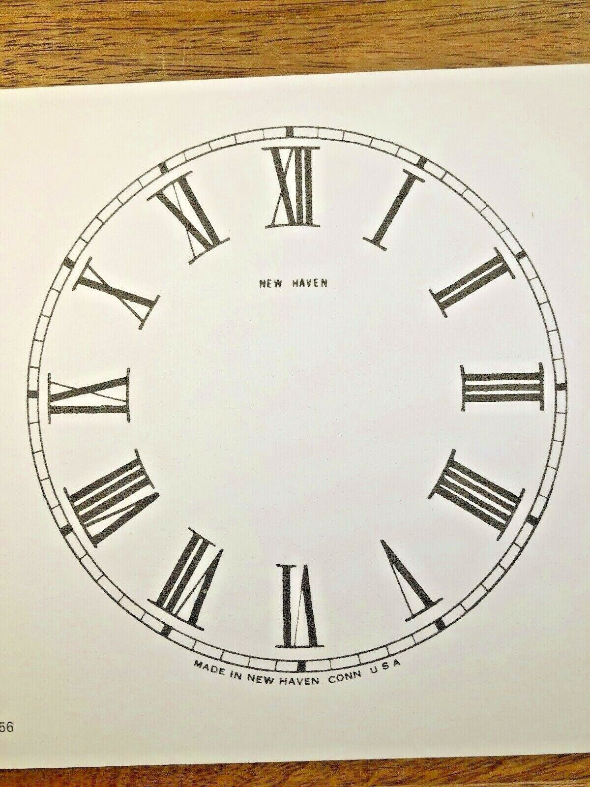 5&quot; New Haven Clock Replacement Paper Dial             (Lot 169) - $6.98