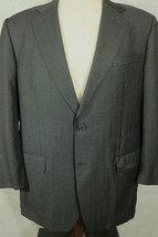 PRISTINE Brooks Brothers Gray W/ Brick &amp; Gold Stripe Wool Suit Italy 43R 38W - £92.49 GBP