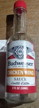 Empty Budweiser Chicken Wing Hot Sauce Bottle Limited Edition - $1.75