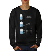 Wellcoda Optimist Science Mens Sweatshirt, Pessimist Casual Pullover Jumper - £24.11 GBP+