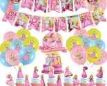 Princess Peach Birthday Party Decorations, Party Supplies for Princess P... - £18.65 GBP