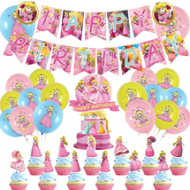Princess Peach Birthday Party Decorations, Party Supplies for Princess Peach of  - £18.65 GBP