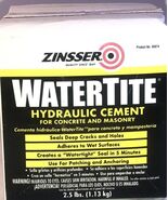 Zinsser WaterTite Hydraulic Cement 4 Concrete/Masonry 2.5 Lbs-Seals Crac... - $39.48