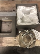 Rosenthal CARLYLE Crystal Votive Candle Holder Tea Light Geometric Shape Signed - £26.98 GBP