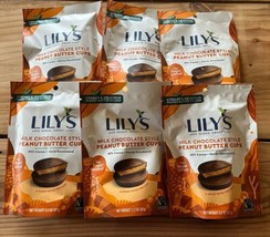 6 pk Lily&#39;s Milk Chocolate Peanut Butter Cups Keto/No Sugar 3.2 oz 11/24... - $39.59