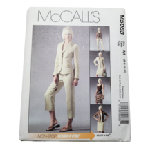 McCalls M5063 Sewing Pattern Womens Sz 6-12 Jacket Top Skirt Pants Capri Uncut - $14.84