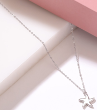 925 Sterling Silver MOP Shell Minimalist Star Pendant Necklace Jewelry F... - $90.99 CAD