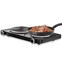 Hot Plate For Cooking, 1800W Portable Electric Stove,Double Electric Bur... - £66.44 GBP
