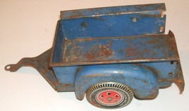 Louis Marx toy company vintage 1950s blue wagon for jeep (sold separately) - £51.95 GBP