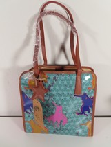 Catchfly Womens Purse Aqua Pink Blue Colorful 90s Cowboy Western Rodeo S... - $44.50