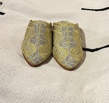 Moroccan golden and silver slippers babouches for women&#39;s, Women&#39;s gold ... - £40.88 GBP