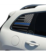 Fits 2014-2022 Jeep Cherokee Window American Flag Decal Sticker Red Blue... - £20.59 GBP