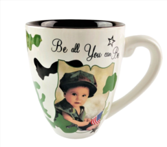 2011 Candidly Lol Soldier Mug NEW 4.5&quot; Tall 3.75 Wide Large Camo Military - $17.80