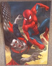 Spiderman vs Morbius Glossy Art Print 11 x 17 In Hard Plastic Sleeve - £20.29 GBP