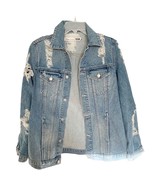 Lovers + Friends James Distressed Denim Jacket Small - $135.96 CAD