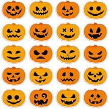 20 Pcs Halloween Pumpkin Thick Gel Clings Halloween Window Decor Halloween Pumpk - £12.84 GBP