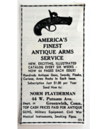 1961 Flayderman Antique Arms Service Advertisement Greenwich Connecticut... - €17,15 EUR