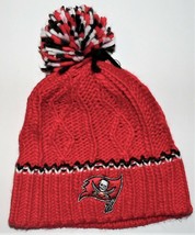NFL Team Apparel GirlsTampa Bay Buccaneers Pom Pom Winter Hats Size 7/16... - £7.93 GBP