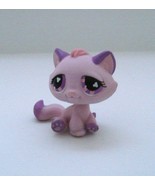Littlest Pet Shop Kitten Cat #576 Pink / Purple Eyes - $373.97 MXN