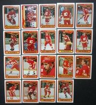 1990-91 Topps Calgary Flames Team Set of 19 Hockey Cards - £1.56 GBP